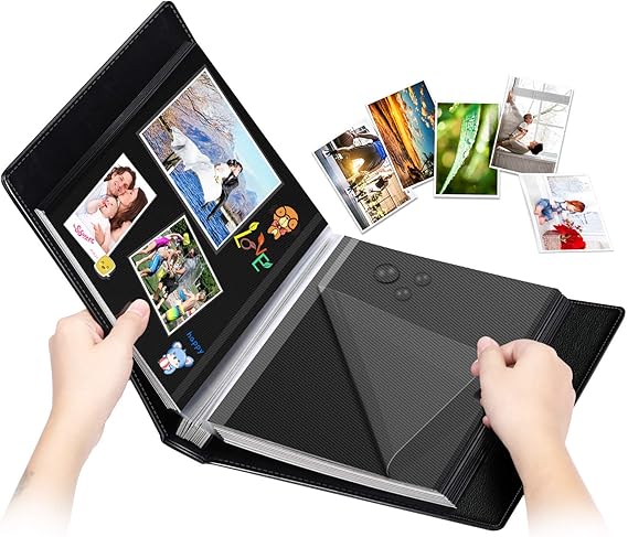 1DOT2 Self-Adhesive Photo Album, Leather Cover