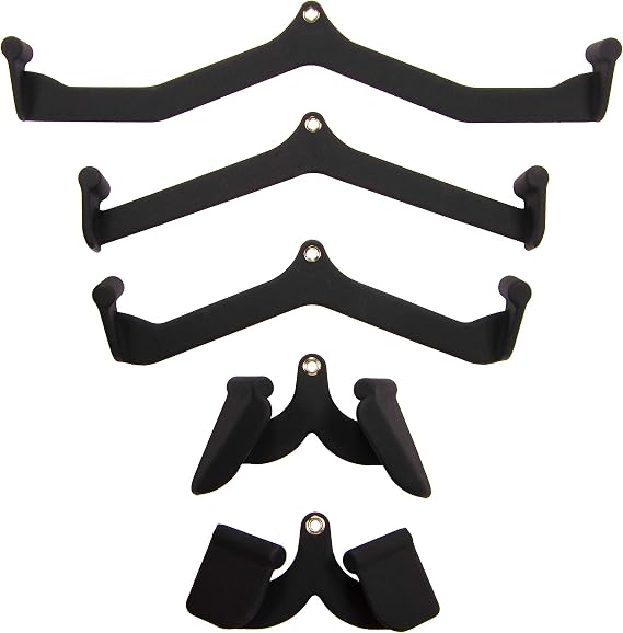 BalanceFrom Cable Machine Attachments 5-Piece Combo