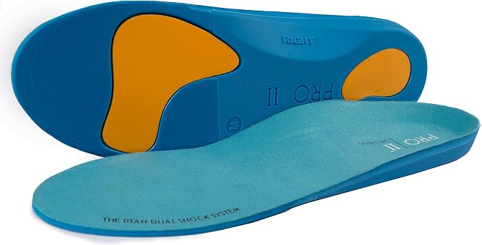 PRO 11 WELLBEING Dual Shock Orthotic Sports Insole Balance Correction and Rigid Support Base for Over Pronation and Plantar Fasciitis