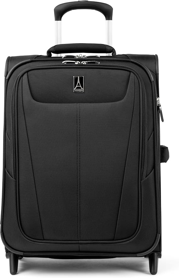 Travelpro Maxlite 5 Softside Expandable Upright 2 Wheel Carry-on Luggage, Lightweight, 20-Inch Black