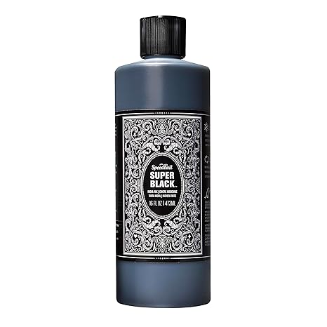 Speedball - 3378 Super Black India Ink, 1 Pint - 404696