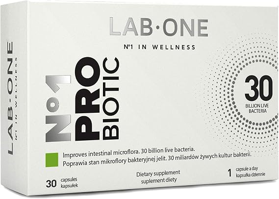 LAB ONE N°1 ProBiotic a Modern SYNBIOTYK (probiotic with Additional prebiotic) 30 Capsules