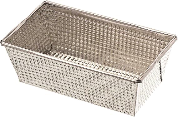 746050 Essentials Dimpled Tinned Steel Loaf Pan, 8"x3"