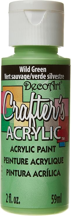 DecoArt Crafter's Acrylic Paint, 2-Ounce, Wild Green