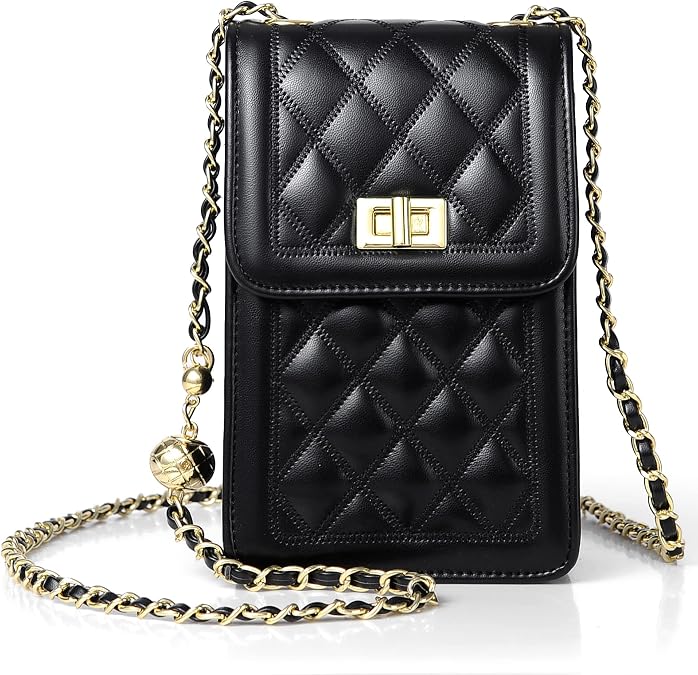 FSD.WG Women Small Crossbody Cell Phone Purse Leather Phone Purse Mini Messenger Shoulder Handbag Wallet | Small