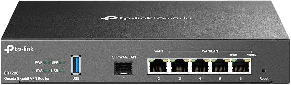 TP-Link Multi-WAN High-Performance Wired VPN Router | Increased Network Capacity| SPI Firewall | Omada SDN Integrated | Load Balance | Lightning