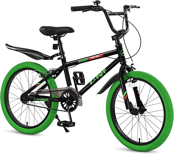 20 Inch Kids Bike BMX Style Bike, Girls Boys Bikes Ages 8-12, Single Speed Kids Bicycle for Boys Girls, Lightweight Boys Bike with Adjustable Seat, Multiple Colors