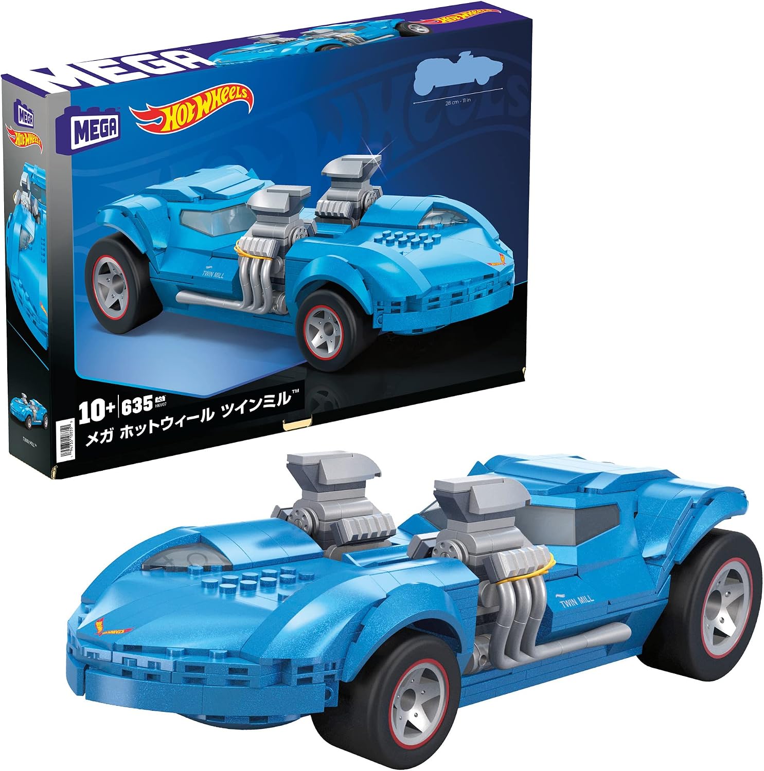 Mega HKV07 Hot Wheels Twin Mill™ Block Set Number of Blocks: 635 10 Years Old and Up