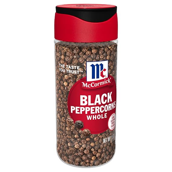 McCormick Whole Black Peppercorns, 1.87 oz