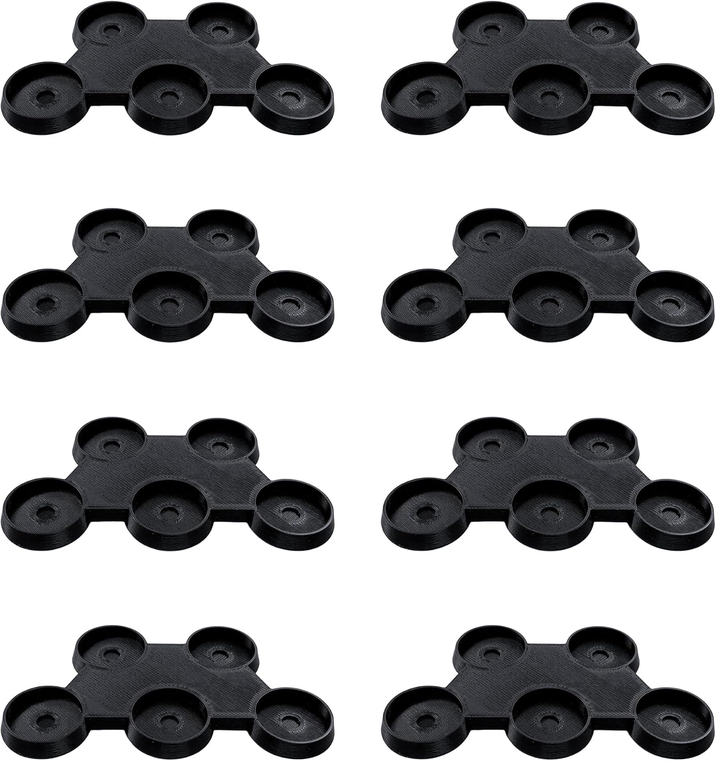 EnderToys 25mm 5-Man Move Trays x8, Bits and Accessories for Tabletop Wargame Miniatures, 3D Printed and Paintable