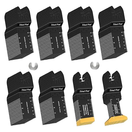 Trivd Frol 100PCS Titanium Multitool Blades for Wood Plastic Nails Metal