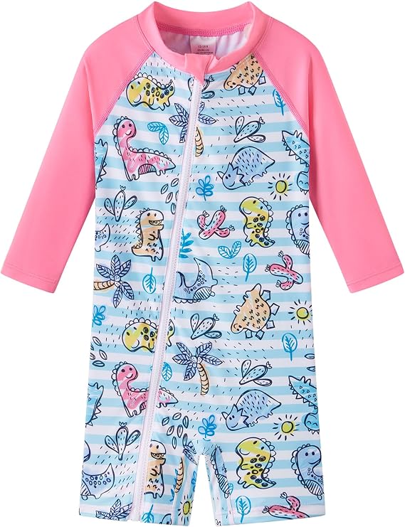 UMELOK Baby Girl One Piece Swimsuit Infant Rash Guard Bathing Suit