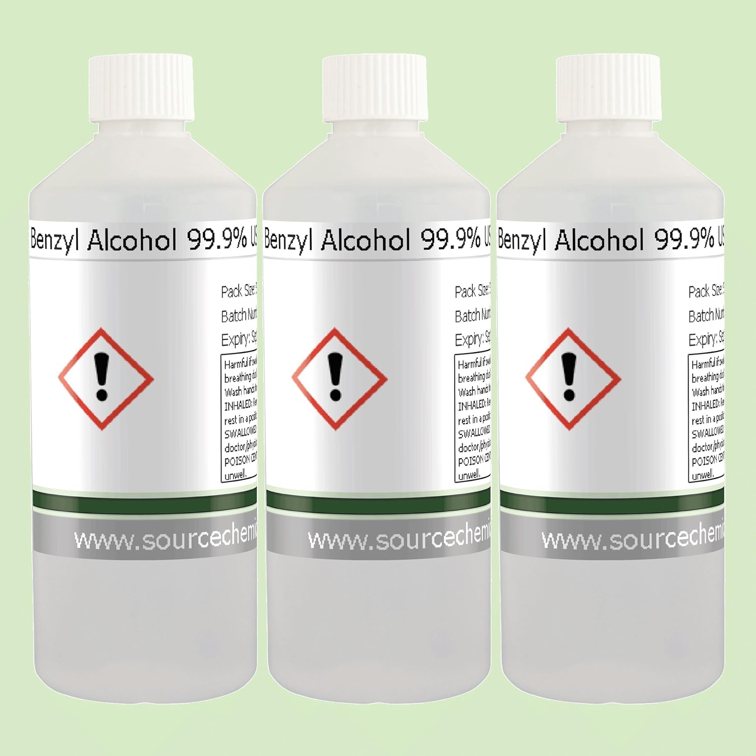 Benzyl Alcohol 99.9% USP,Ph Eur,BP,ACS 3 x 500ml (1.5L) Including Delivery