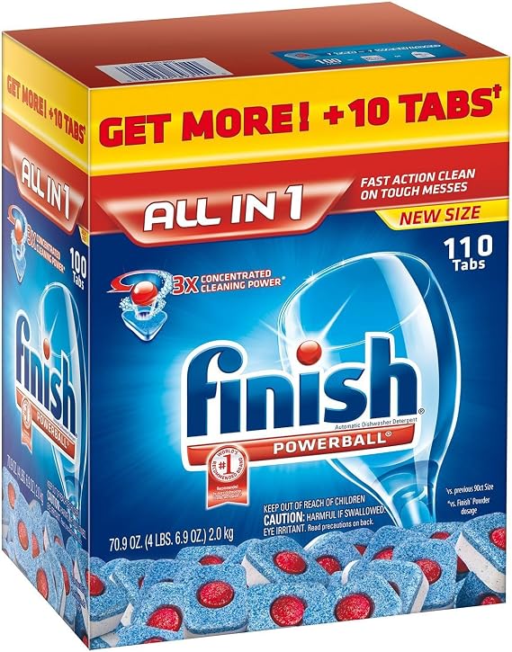 Finish Powerball Tablet Dishwasher Detergent, 110 ct, 78 oz