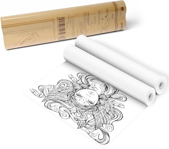 PeriPage A4 Thermal Printer Paper Rolls 8.27" Wide 30mm A4 Thermal Paper 100 Sheets 2 Roll, Compatible with A40, P80, M832, M834, MT800 Thermal Printers