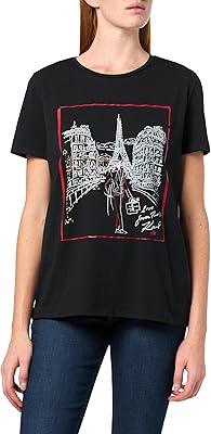 Karl Lagerfeld Womens Short Sleeve Soft Everyday Logo T-Shirt