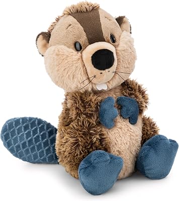 NICI 62267 Beaver Harry Woodsnacker Plush Toy, 20 cm, Brown, Soft, Adorable Cuddle and Play Toy, Great Gift Idea for Kids and Adults