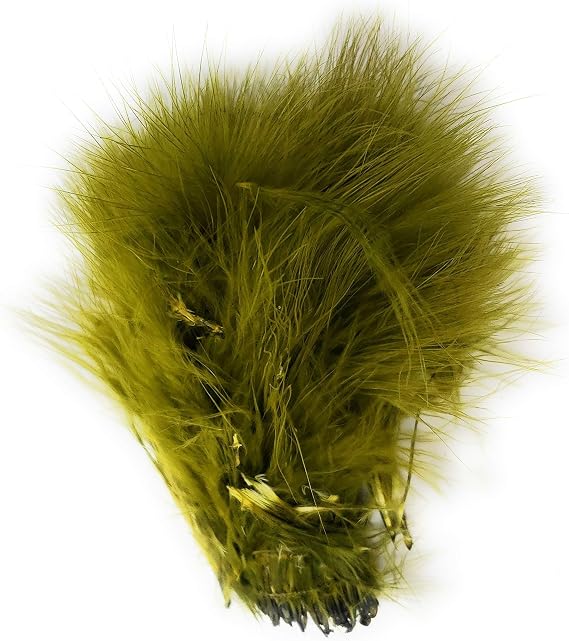 Creative Angler Strung Marabou Bird Feathers for Tying Fly Fishing Flies - Fly Tying Accessories - Perfect Choice for Tail & Wings and Easy to Tie On The Lure