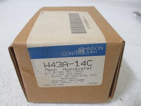 Johnson Controls W43A-14C Humidistat, Intermediate, Rm H-Stat