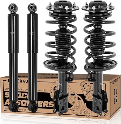 4PCS Front Rear Struts Complete Kit Compatible with 2004-2008 Chevrolet Malibu Epsilon Platform,Excludes SS SportMaxx Models,172200L 172199R