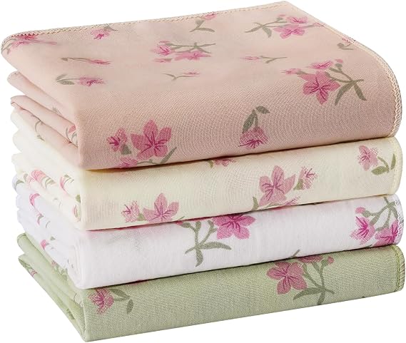 Handkerchiefs for Women, Soft Cotton Vintage Floral Womens Handkerchiefs