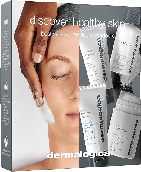 Dermalogica Discover Healthy Skin Kit | Starter skincare kit with cleanser, exfoliant, PreCleanse and moisturiser for all skin types.