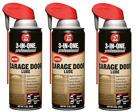 WDC100581-3-in-one Professional Garage Door Lubricant, 11 Oz Aerosol Can