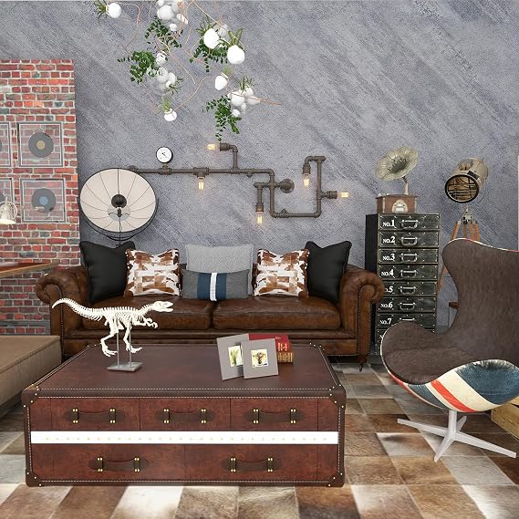 3yecao Grey Concrete Wallpaper