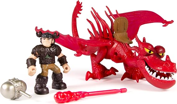 DreamWorks Dragons, Dragon Riders,Snotlout & Hookfang Figures
