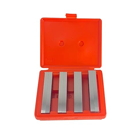 TEXALAN(R) Steel Parallel Set .0002" Hardened Precision Machinist Tools 4 Pairs - 1/2" Machinist Tools for Drilling & Milling