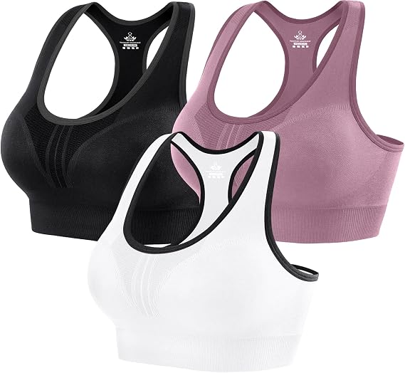 Heathyoga Sports Bras for Women High Support Sports Bra Pack Racerback Bras