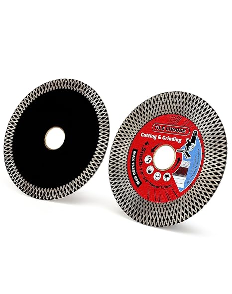 2 Pack-4.5" Tile Blade,Diamond Porcelain Blade for Cutting and Grinding Porcelain Tile Granite Marble