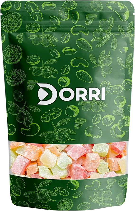 Dorri - Turkish Delight Mixed Mini 150g | Handmade, Premium Quality Lokum, Party Snack, Turkish Delight Gift, Gluten Free (Available from 100g to 5kg)