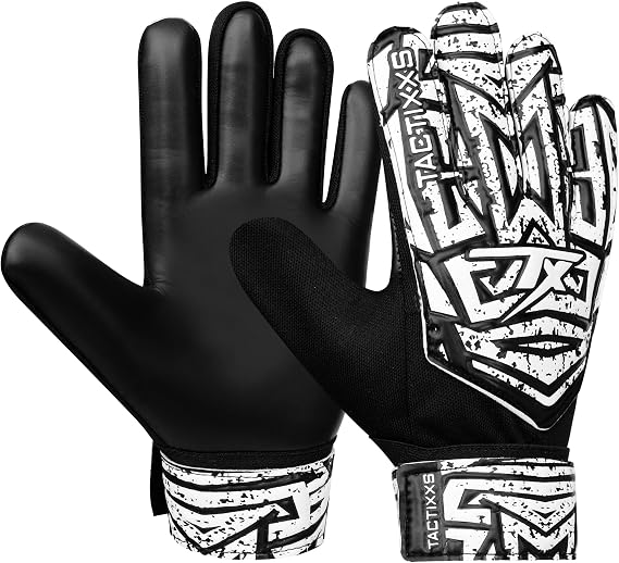 Soccer Goalie Gloves for Kids Boys Children Youth, Funky Football Goalkeeper Gloves Anti Slip 4mm Latex Palm with Strong Grips