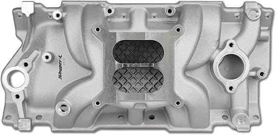 8150 Dual Plane Intake Manifold for Gen1 SBC 350 V8 Silver