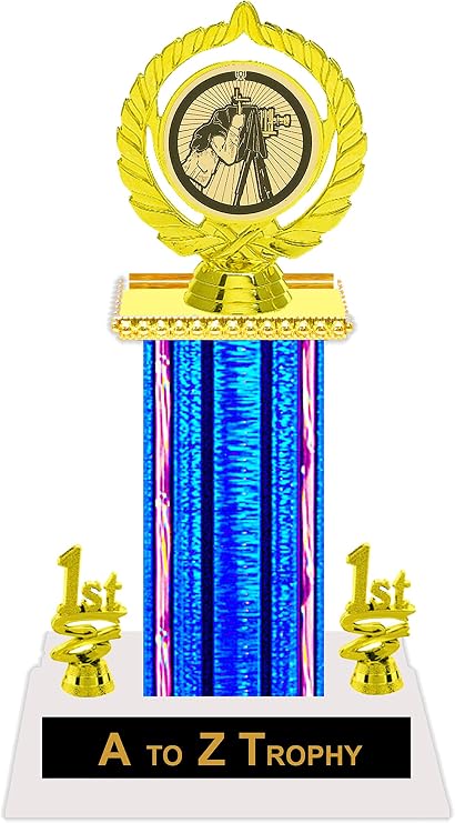 Photography Trophy Awards 11 1/2" Camera Picture Trophies Free Engraving Color Choice