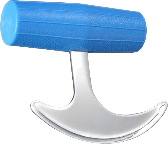 Rehabilitation Advantage, TGrip with Plastic Blue Handle, Rocker Knife