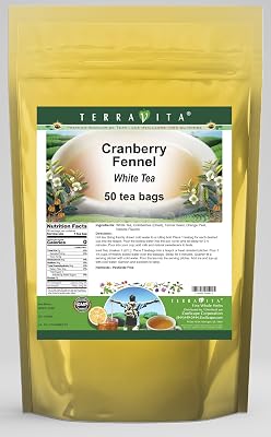 Cranberry Fennel White Tea 50 tea bags, ZIN: 542886