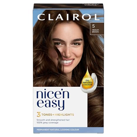 Clairol Nice' n Easy Permanent Hair Dye 5 Medium Brown