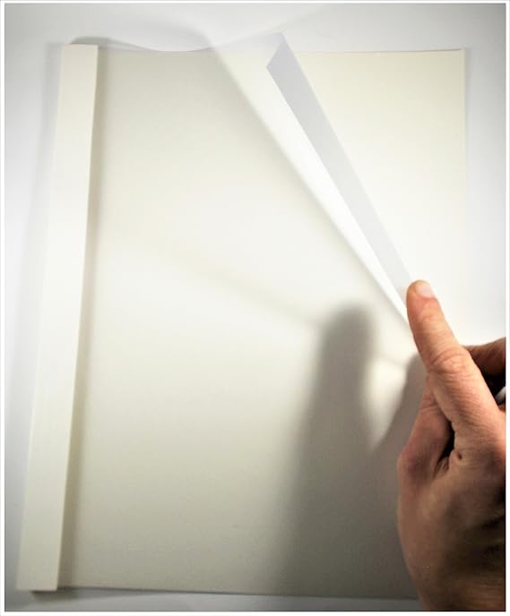 1 3/4 (40mm) Thermobind White Gloss Finish Binding Covers - 40 covers