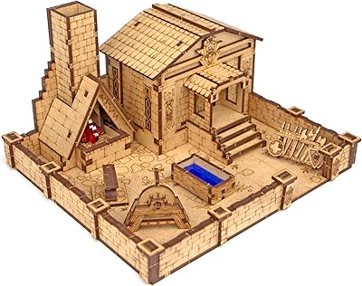 TowerRex Smithy D&D Terrain, DND Buildings, 28mm Miniatures Wargaming Terrain for Dungeons & Dragons, Pathfinder, Warhammer