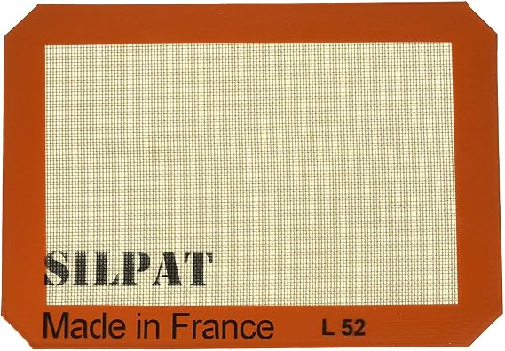 Silpat AE295205-01 Premium Non-Stick Silicone Baking Mat, 11-3/4-Inch x 8-1/4-Inch (2 pack) by Silpat