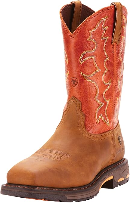 Ariat Men's WorkHog Wide Square Toe Steel Toe Work Boot