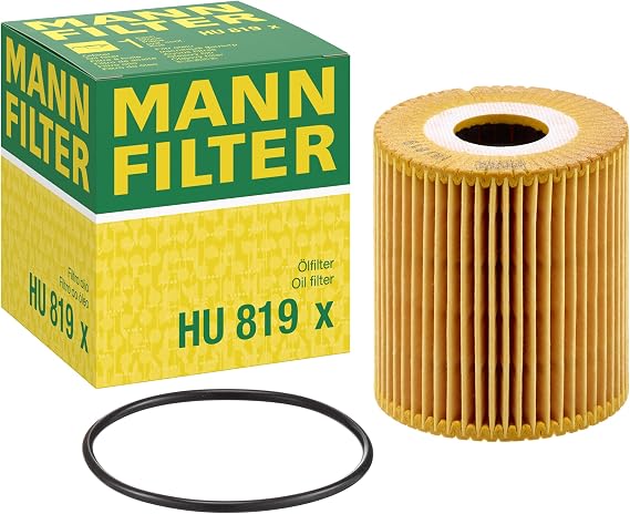 Mann Filter HU 819 x Cartridge Oil Filter Replacement Compatible With Volvo (USA) C70 (1999-2002), C70 Convertible (2003-2004), S40 (2000-2004), S60 (2001-2005), S60 2.5T (2006-2009), S70 (1999)