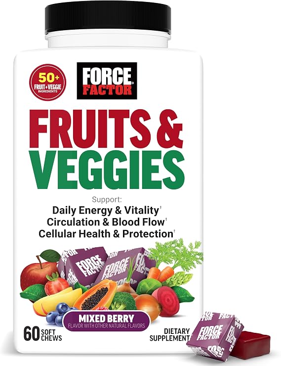 Force Factor Fruits & Veggies Supplement for Adults