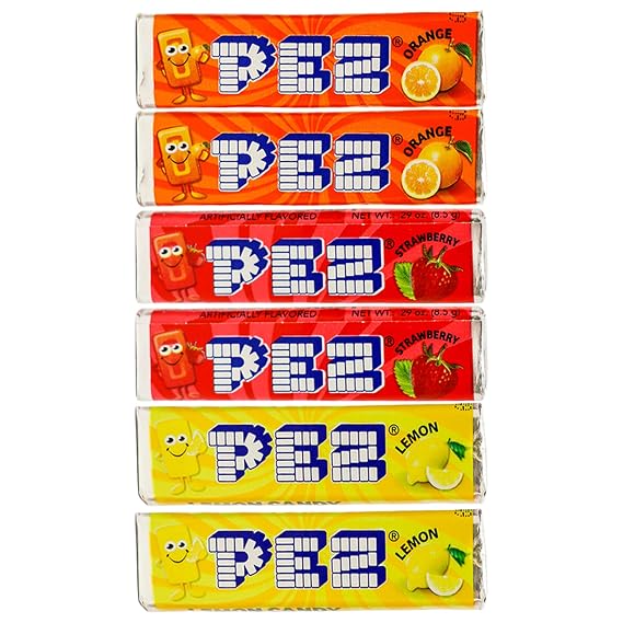 Pez Candy Refill 6 Rolls Fruit Flavors