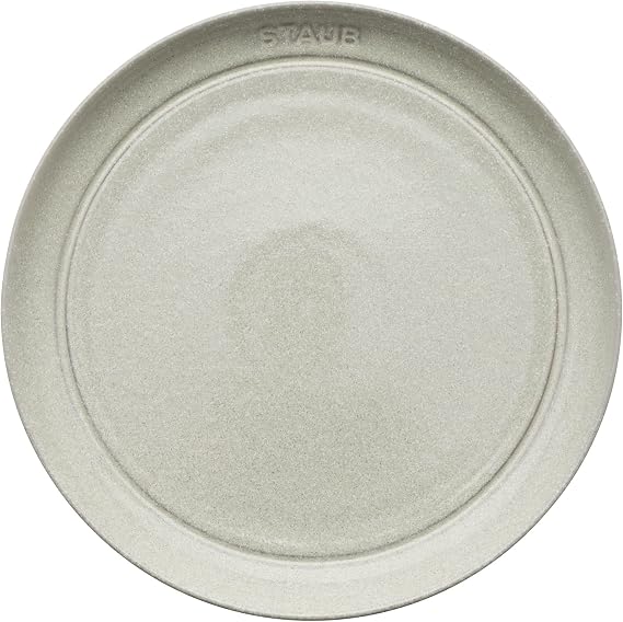 STAUB Ceramic Dinnerware 4-pc 9-inch Salad Plate Set - White Truffle