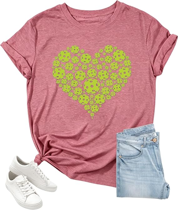 Pickleball Shirts Women Pickleball Player Tshirts Gym Shirts Funny Casual Team Lover Gift Short Sleeve Tee Tops