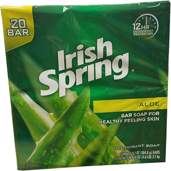 Irish Spring Aloe bar Soap (20/3.75 Oz Net Wt 74 Oz),  (4342599982)