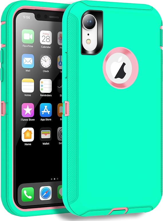 MXX Compatible with iPhone Xr Case, 3-Layer Super Protective Full Heavy Duty Body Tough Rugged Bumper Cover, Shock & Dust Proof, Designed for Apple Xr Phone Case 6.1"